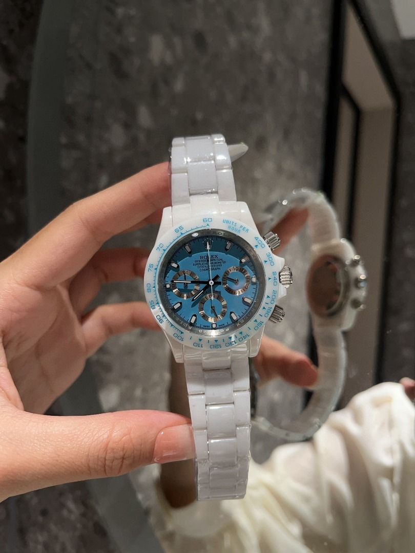 Rolex Ceramic Daytona Watches（from c..n) (Category: Luxury Watches) located in Pasay City. Submitted by thesky-- (Listing ID 1470753015, Image 3). Description: 🌹 BOBO new Rolex Daytona series with ceramic case, 43mm size, mineral coated scratch-resistant glass, super luminous, Japanese multifunction quartz movement, ceramic strap.In stock (from China).