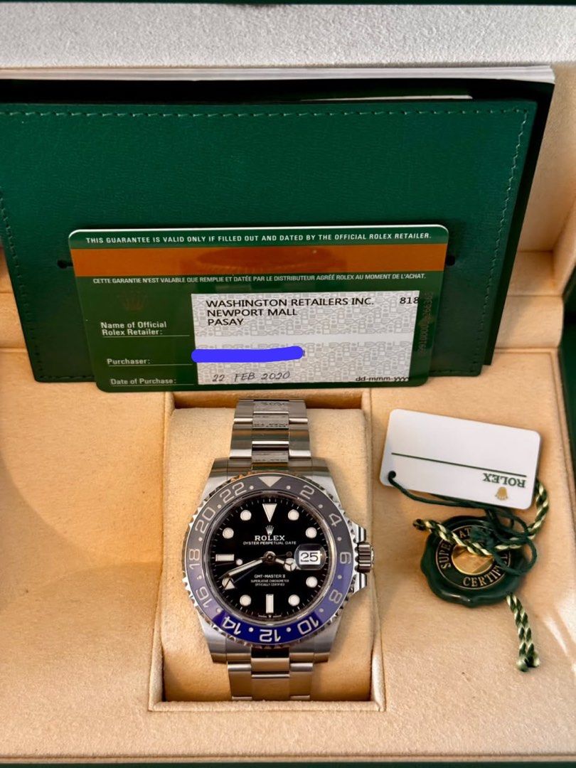 Rolex Gmt-Master 2 Batman Reborn 126710BLNR (Category: Luxury Watches) located in San Juan City. Submitted by luxxtimepieces (Listing ID 1470790399, Image 1). Description: Rolex Gmt Master 2 Batman Ref 126710BLNR FEB 2020 Local Ad Full complete set with white tag With Authentication slip Open for Re Authentication 🙏.