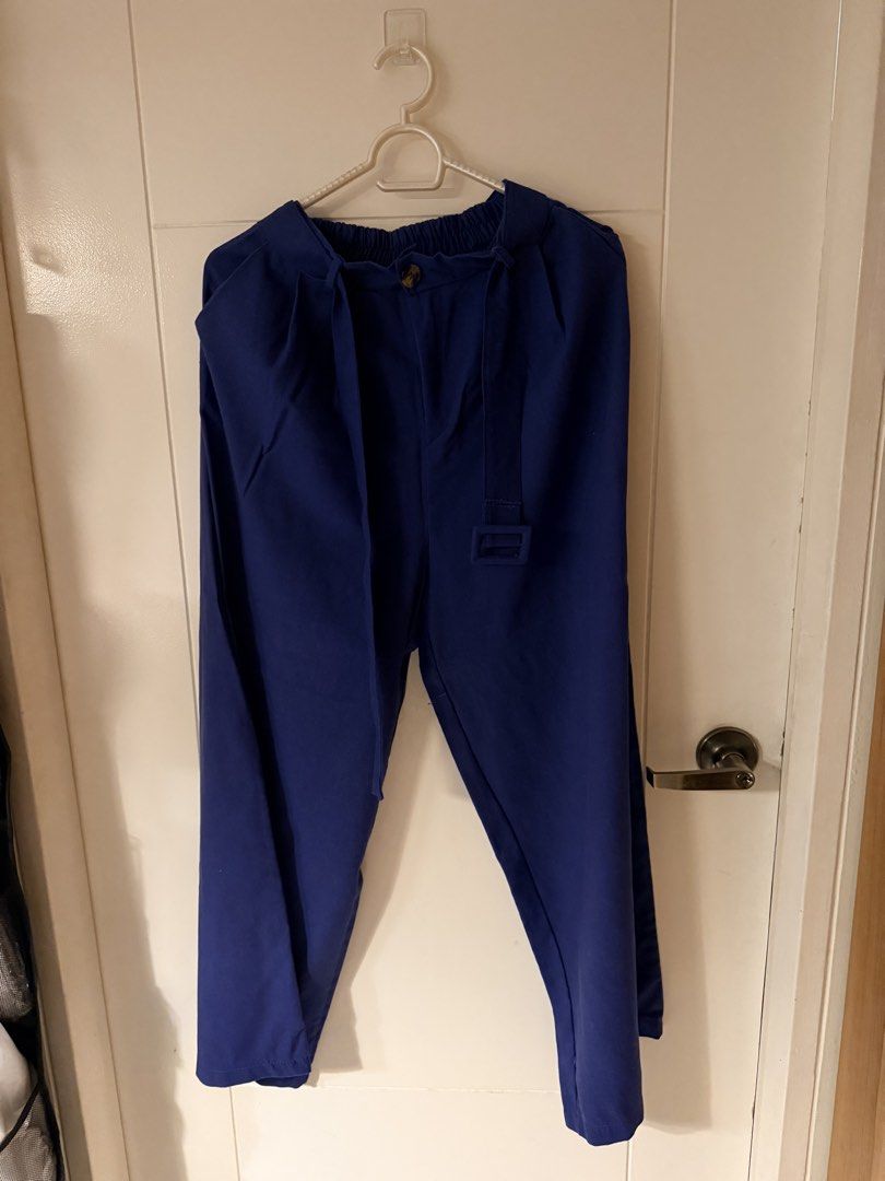 Royal Blue Sleeveless Top and Pants Set (Category: Sets or Coordinates) located in Quezon City. Submitted by gorgeousghie (Listing ID 1470879191, Image 3). Description: - Royal blue matching set (Sleeveless top & high waist trousers) - Top: Straight neckline with stylish gathered pleated back detail - Pants: Comfortable elastic waistband, front button closure, and matching fabric belt with square buckle - Fabric: Lightweight and vibrant - Versati