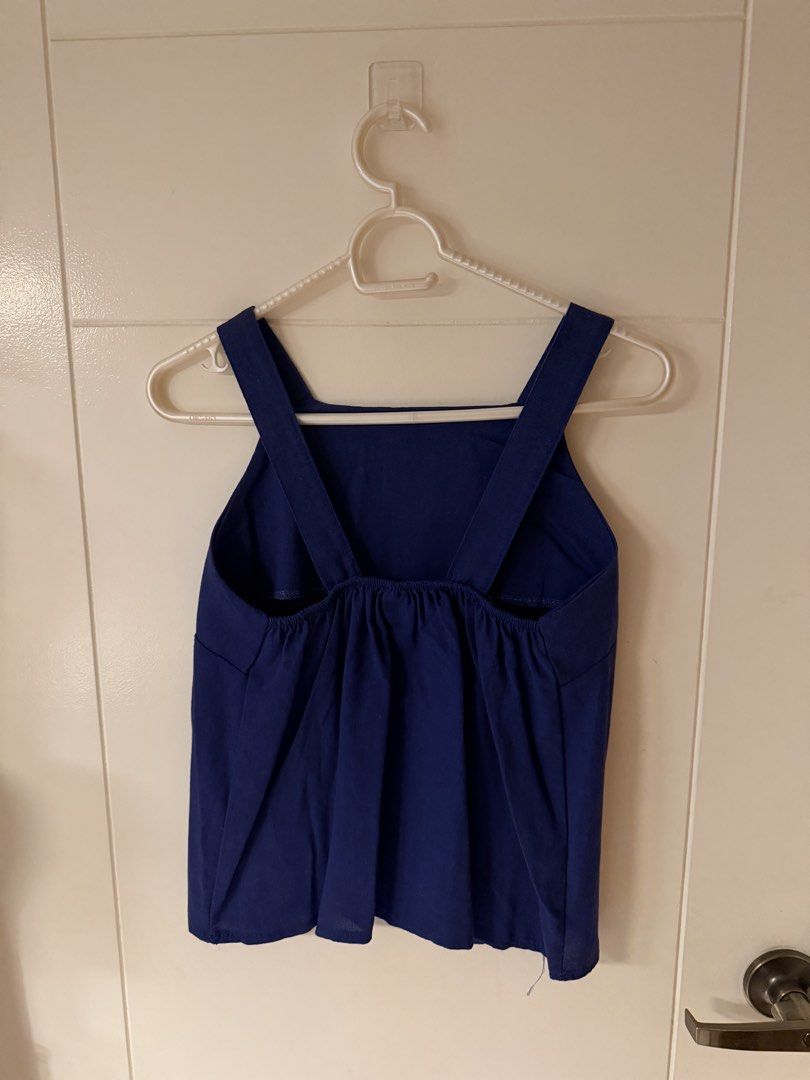 Royal Blue Sleeveless Top and Pants Set (Category: Sets or Coordinates) located in Quezon City. Submitted by gorgeousghie (Listing ID 1470879191, Image 2). Description: - Royal blue matching set (Sleeveless top & high waist trousers) - Top: Straight neckline with stylish gathered pleated back detail - Pants: Comfortable elastic waistband, front button closure, and matching fabric belt with square buckle - Fabric: Lightweight and vibrant - Versati