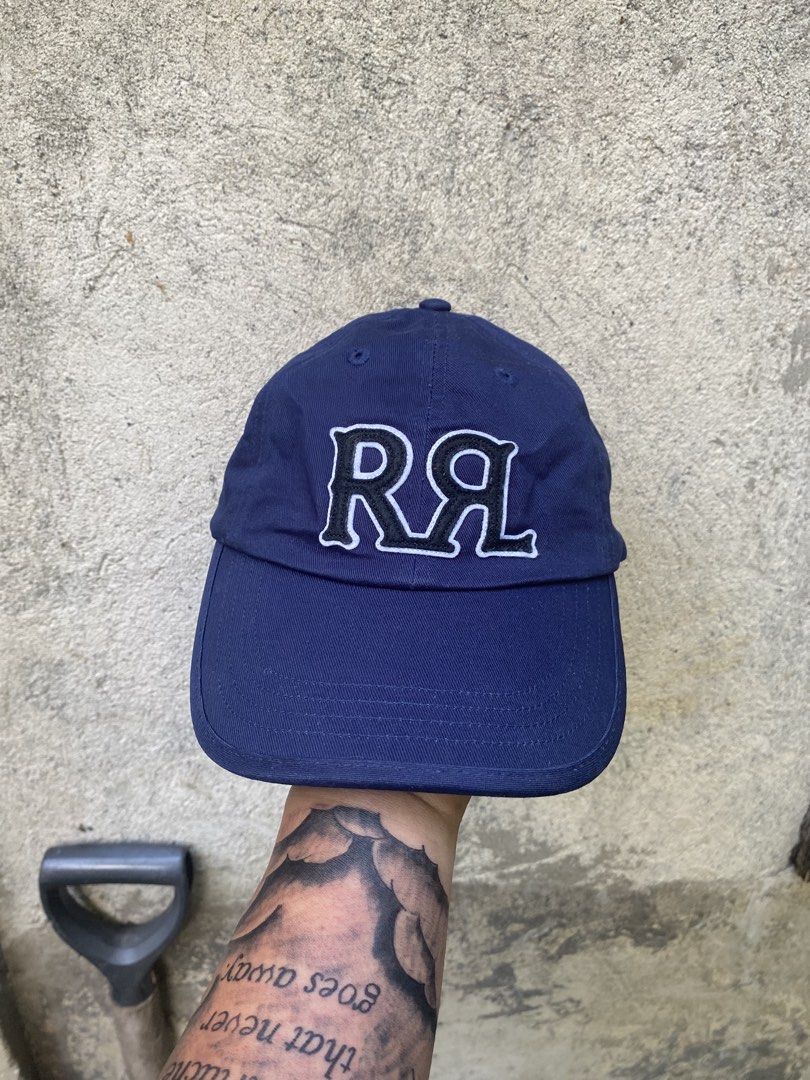 RRL Ralph Lauren navy blue cap (Category: Caps & Hats) located in Davao. Submitted by wabadgetthrift (Listing ID 1470816245, Image 1). Description: Freshly thrifted Good condition, need wash only amoy ukay.