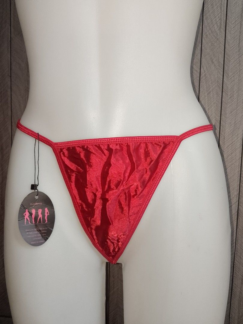S: avidlove red sating tback thong panty (Category: Undergarments & Loungewear) located in Manila. Submitted by truecrystal-1407 (Listing ID 1470778965, Image 1). Description: .