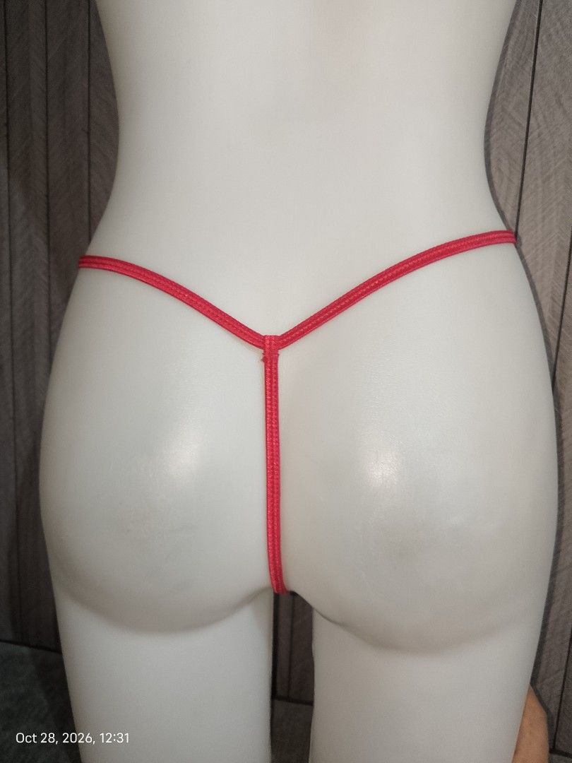 S: avidlove red sating tback thong panty (Category: Undergarments & Loungewear) located in Manila. Submitted by truecrystal-1407 (Listing ID 1470778965, Image 2). Description: .