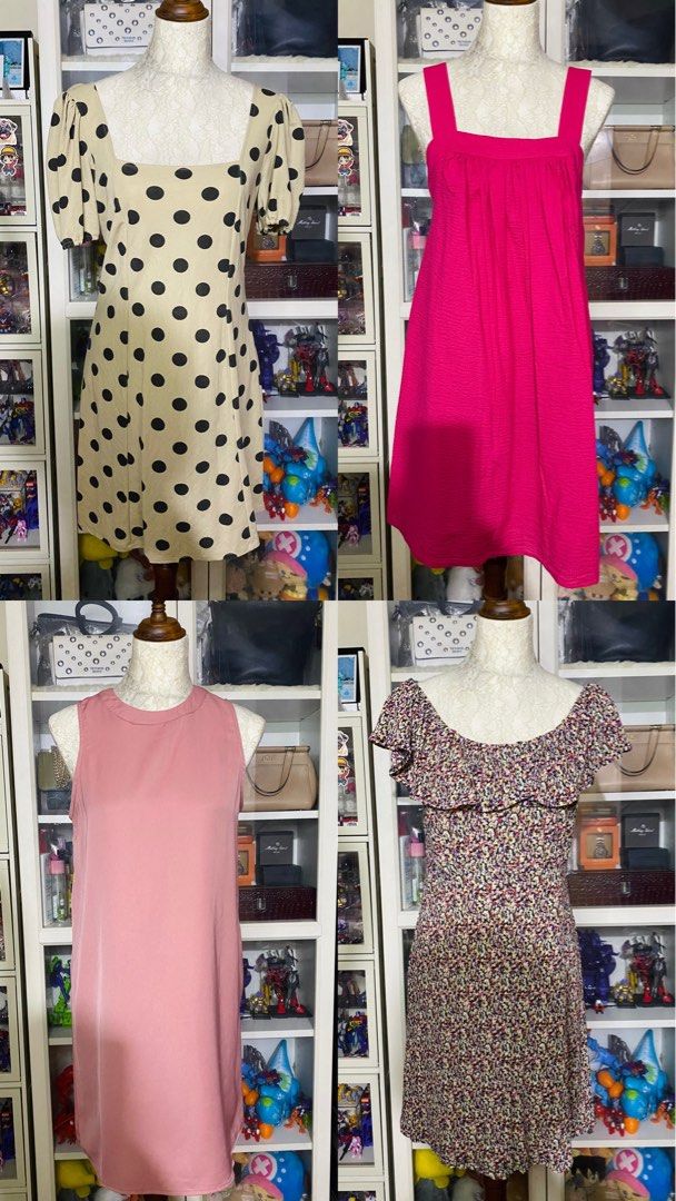 MANGO DRESS SALE!! 500 each (Category: Dresses) located in Manila. Submitted by glen_n (Listing ID 1470857130, Image 1). Description: SALE❗️ 500 each 1.Mango Polka Flowy puffed-sleeve dress Medium (8/10 condition 2. MANGO Textured Cotton Mini Dress Small Like new worn 1-2x only 3.Something borrow from Zalora Medium Like new worn few times only 4.Mango Textured printed dress Medium 8/10 condition FINAL SALE NO MORE LP! 😊.