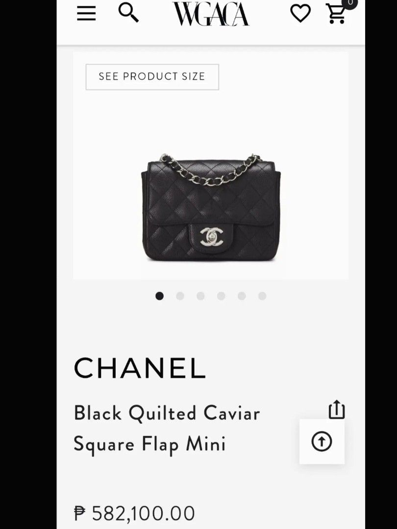 Sale! Chanel sling (Category: Shoulder Bags) located in Caloocan City. Submitted by secondhand_shop2 (Listing ID 1470777704, Image 3). Description: Sale❗️Sale❗️Sale❗️ CHANEL Almost new Black CC under zip small Pure genuine caviar leather missing hologram sticker 📌First to pay!.