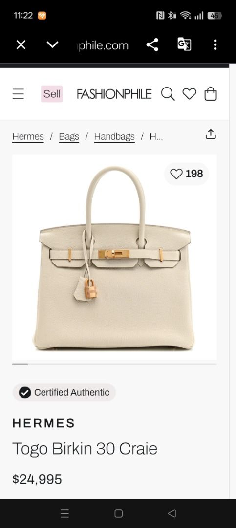 Sale! HERMÈS Birkin 30 (Category: Shoulder Bags) located in Cabuyao City. Submitted by your____lux____shop (Listing ID 1470870816, Image 2). Description: Sale❗️Sale❗️Sale❗️ HERMÈS Birkin 30 gold hardwares Pure genuine leather 📌First to pay!.