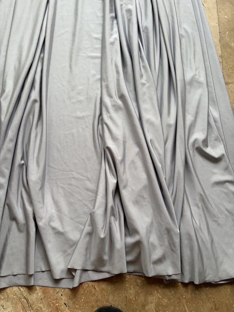 Salsa Trends Gray Gown, Sequin Detail (Category: Evening dresses & gowns) located in Quezon City. Submitted by tidyup.lara (Listing ID 1470930109, Image 2). Description: Size M Bust 34” Waist 27” Length 62” Condition 8/10: used but in good condition.