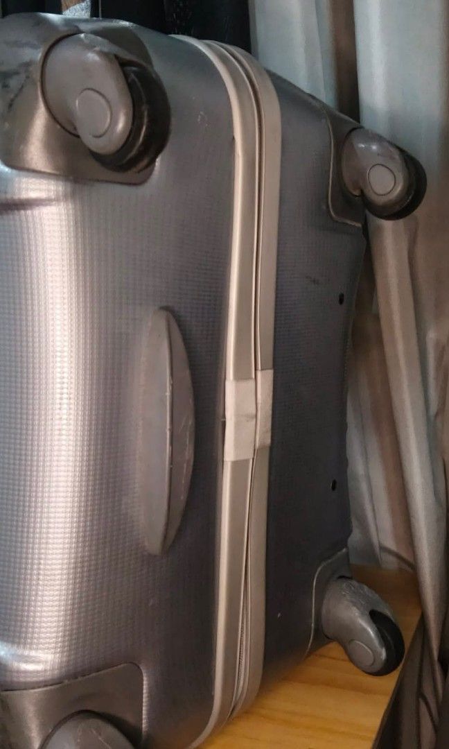 Samsonite (Category: Luggage) located in Manila. Submitted by jzjapansurplus (Listing ID 1470836542, Image 3). Description: IMPORTED FROM JAPAN SAMSONITE BRAND LARGE SIZE ₱ 🔰SECURITY CODED LOCK TSA APPROVED 🔰POLYCARBONATE HARDCASE 🔰360 ROTATION WHEELS 🔰TELESCOPIC PUSH HANDLE TROLLEY 🔰TOP AND SIDE HANDLE CARRIER 🔰WIDE SPACE WITH DIVIDER AND SUPPORT STRAP 🔰ISSUE‼️HAIRLINE(REPAIRED ALREADY) NONE VISIBLE.