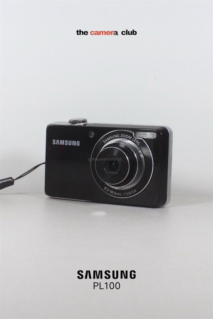 Samsung PL100 12.2 MP Selfie Digital Camera (Category: Cameras) located in Tarlac. Submitted by thecouclub (Listing ID 1470849670, Image 1). Description: Samsung PL100 12.2 MP Selfie Digital Camera ♡ ̆̈ CCD sensor ♡ ̆̈ built-in flash working ♡ ̆̈ HD movie mode (720p) ♡ ̆̈ digital image stabilization ♡ ̆̈ scene modes ♡ ̆̈ 3x optical zoom ♡ ̆̈ digital zoom ♡ ̆̈ dual LCD screens (front) ♡ ̆̈ date imprint ♡ ̆̈ 2.7” LCD display ♡ ̆̈ all buttons workin