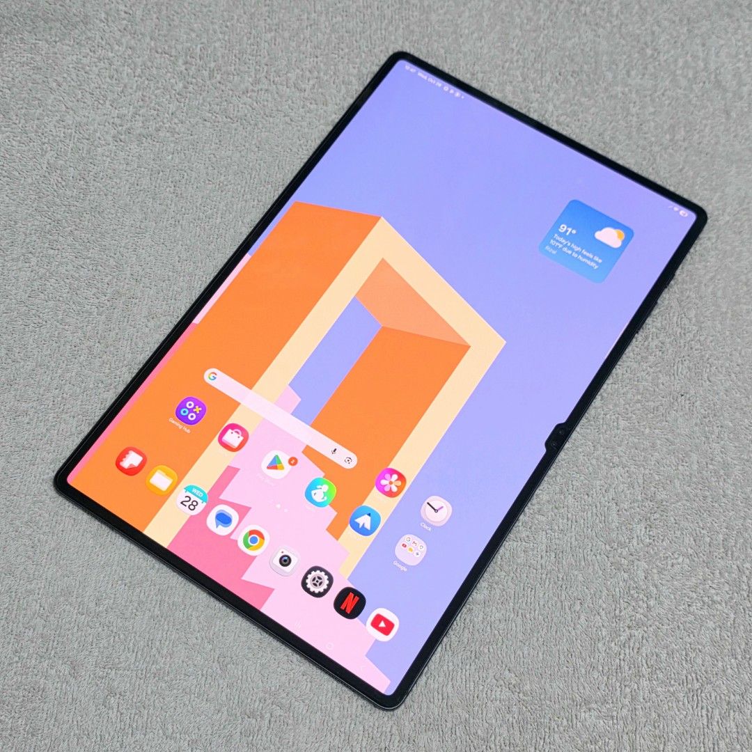 Samsung Tab S9 Ultra 1 TeraByte (Category: Android) located in Pasig City. Submitted by ela_zen15 (Listing ID 1470790535, Image 3). Description: Sale or Swap Swapping is higher than selling price Samsung Tab S9 Ultra Graphine 16gb/1 TeraByte 14.6 (Full Screen) Snapdragon 8 Gen 2 Super Amoled Screen 100% smooth (like new) Ok fingerprint Ok face id Ok battery No dents No issue No amoled burn Reset to sawa Nakaplastik pa po yung sides mapapansin nyo