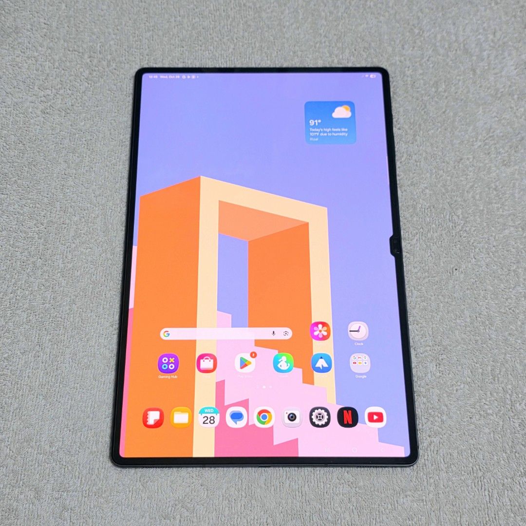 Samsung Tab S9 Ultra 1 TeraByte (Category: Android) located in Pasig City. Submitted by ela_zen15 (Listing ID 1470790535, Image 1). Description: Sale or Swap Swapping is higher than selling price Samsung Tab S9 Ultra Graphine 16gb/1 TeraByte 14.6 (Full Screen) Snapdragon 8 Gen 2 Super Amoled Screen 100% smooth (like new) Ok fingerprint Ok face id Ok battery No dents No issue No amoled burn Reset to sawa Nakaplastik pa po yung sides mapapansin nyo