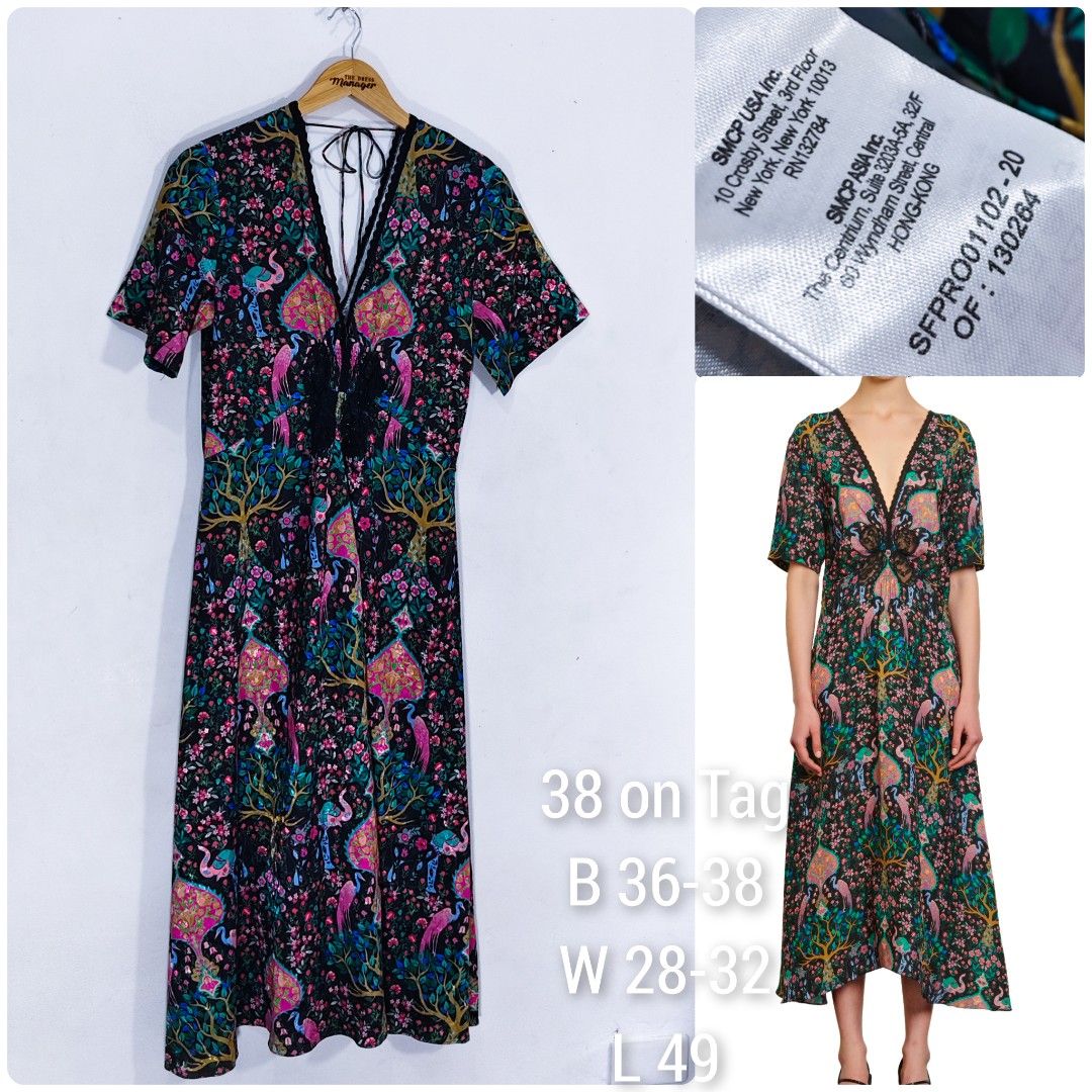 Sandro Floral Dress (Category: Dresses) located in Marikina City. Submitted by closetessentials07 (Listing ID 1470776078, Image 1). Description: can Fit 36-38 s-m.