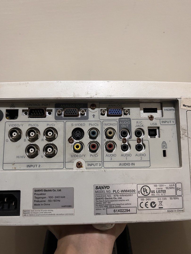 Sanyo WXGA(PLC-WM4500) Multimedia Projector (Category: Projectors) located in Cavite. Submitted by pesobill (Listing ID 1470928710, Image 3). Description: Working Need to replace Lamp Burned Out Naic Location PickUp/Lalamove.