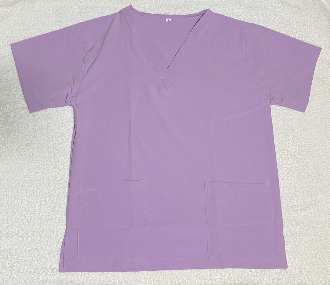 Scrubsuit (lavender) large (Category: Medical Supplies & Tools) located in Morong. Submitted by fcjonline528 (Listing ID 1469216425, Image 2). Description: Brand new scrubsuit Taslan fabric (ung tela ng figs at iba pang branded na uniform ngayon na sikat) Size: Large.