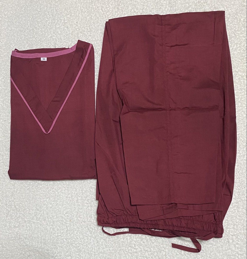 Scrubsuit (maroon) Medium (Category: Medical Supplies & Tools) located in Morong. Submitted by fcjonline528 (Listing ID 1469218009, Image 1). Description: Brand new maroon scrubsuit Fabric: Tetoron Lightweight fabric very comfy isuot.