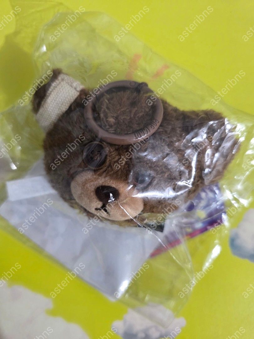 [SEALED] HIRONO — Bear Head Plush Pendant (Category: Plushies & Soft Toys) located in Manila. Submitted by asteribns (Listing ID 1470930890, Image 1). Description: ▪︎ gcash | sdd (mm only), jnt.