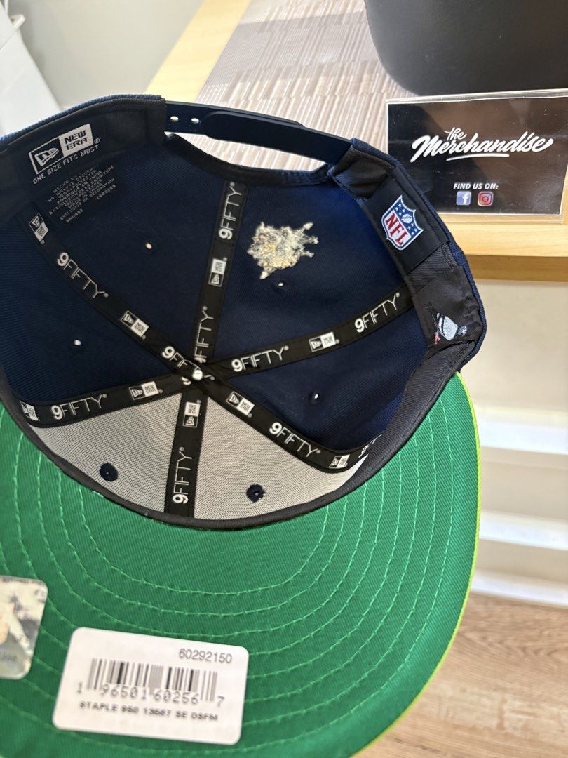 Seattle Seahawks Staple New era collab (Category: Caps & Hats) located in Las Pinas. Submitted by themerchandise_ph (Listing ID 1470835842, Image 2). Description: ⚠️💢H A T S F O R S A L E💢⚠️ 🔹Seattle SeaHawks☑️☑️☑️ 🔹Style: 9F1FTY Snapback 🔹Design: “STAPLE • NE Collab” 🔹Brand : N3W €RA🧢🧢🧢 🔹Price: PHP1,900(each)💸 + Shipping📦 🔹COP☑️COD☑️Installment☑️DP Required 🔹100% Legit and Brand new💯 🔹No returns/cancellations/change item❌ 🔹On ha