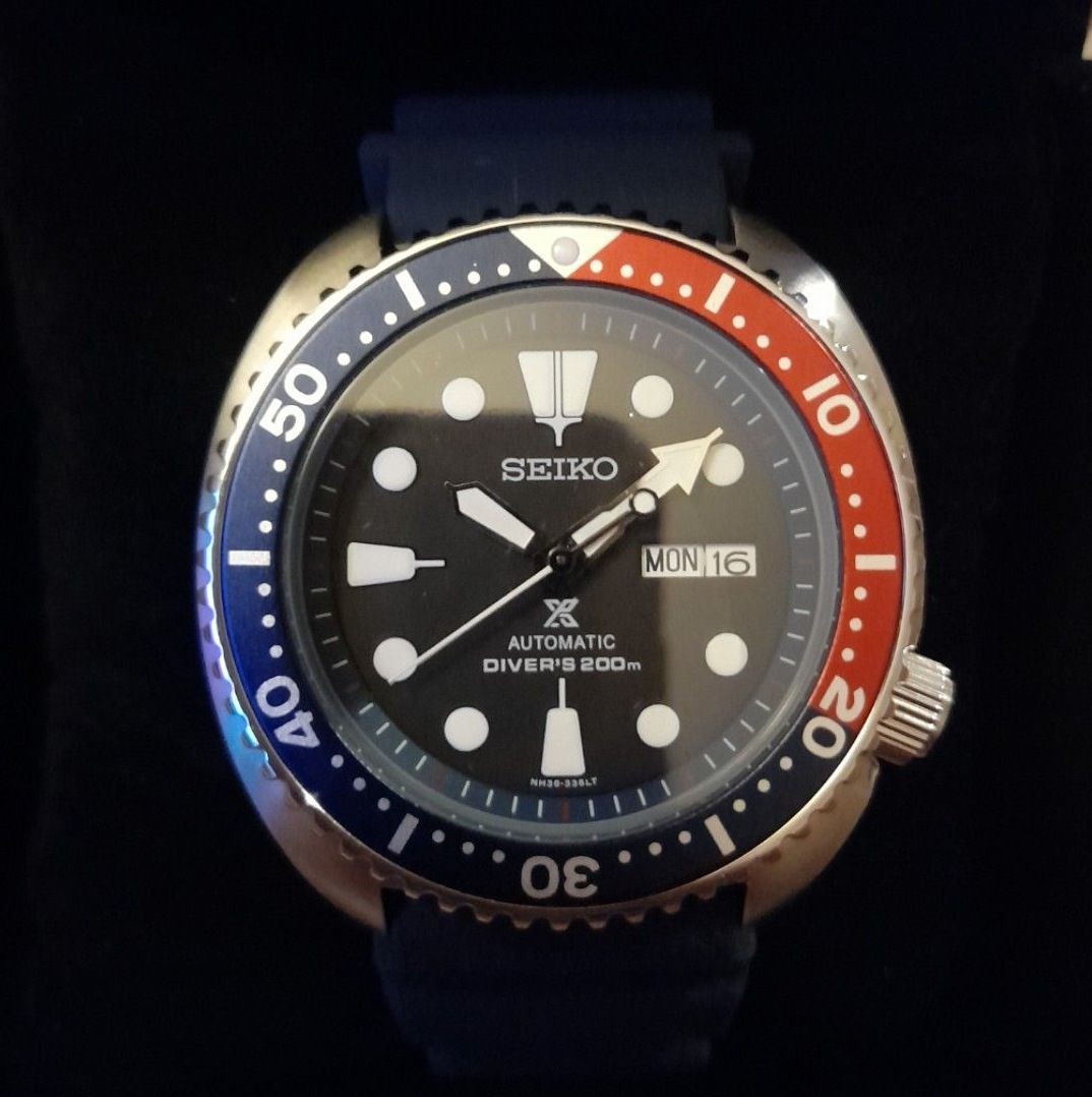 Seiko Prospex Turtle Pepsi MOD SRP779K1 Automatic NH36 Diver Rubber ...
