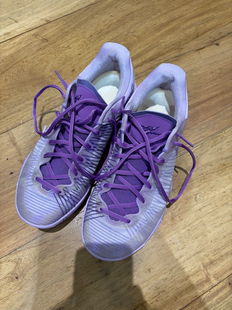 Serious Player Only Player 1.5 Stardrop (Category: Sneakers) located in Quezon City. Submitted by legollect (Listing ID 1470823986, Image 2). Description: - Brand: Serious Player Only (SPO) - Color: Bright purple with striped translucent upper - Size: US 10.5 -Used 5x indoor court almost as good as new.