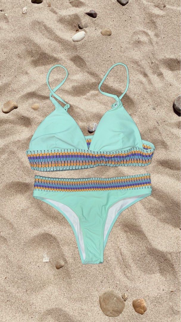 Bundle of 5 swimsuits (XS-M) (Category: Bikinis & Swimsuits) located in Naic. Submitted by cocojamsamonay04 (Listing ID 1470875128, Image 2). Description: - never been used (1 is from L0vito) - color may vary due to lighting - sold as a set only - will re-wash before sending the package - ₱650 + shipping fee - mop: GC@sh/Marib@nk - mod: jnt from Cavite.