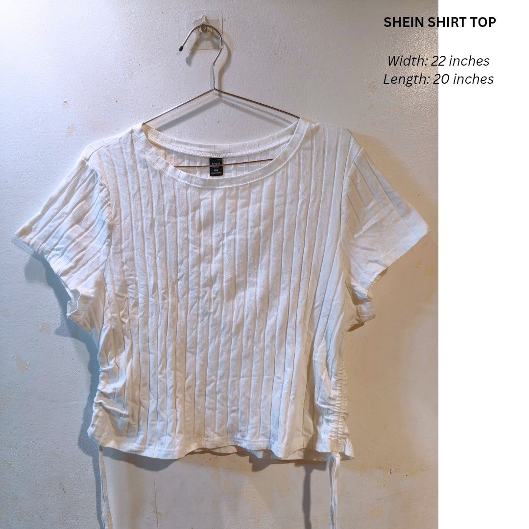 Shein knitted top shirt (Category: Shirts) located in Quezon City. Submitted by trendyretro (Listing ID 1470919998, Image 1). Description: Brand new with pouch 4xl on tag Premium soft knitted fabric.