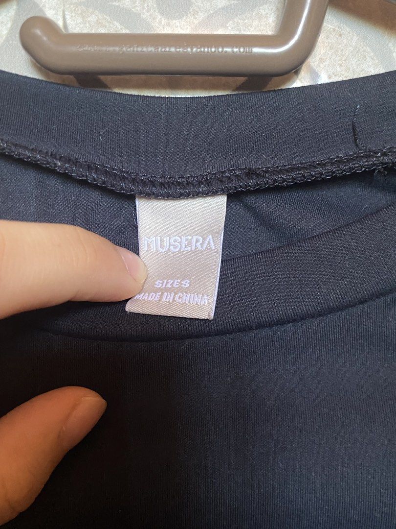 Shein Musera Short Sleeve Tee (Category: Shirts) located in Tagbilaran City. Submitted by rianena (Listing ID 1470772902, Image 2). Description: color is navy blue. smooth buttery feel and stretchable. .