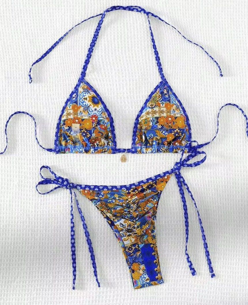 Shein Pattern Bikini (Category: Bikinis & Swimsuits) located in Pasig City. Submitted by aa_preloved07 (Listing ID 1470820709, Image 1). Description: -Used Once -Good as New -Can send WW & actual photo -Price negotiable .