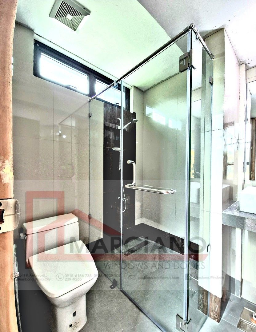Shower Glass Enclosure - 0001B (Category: Water Heater & Instant Showers) located in Pasig City. Submitted by marciano.windoors (Listing ID 1470778179, Image 1). Description: Frameless Shower Glass Custom made Call for free estimate.