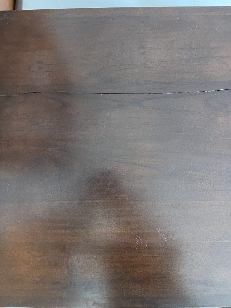Side table (Category: Tables & Sets) located in Singapore. Submitted by youngbluedolphin (Listing ID 1470760679, Image 2). Description: Free ! Crack in the table . Solid wood. Good if you know how to repair it .