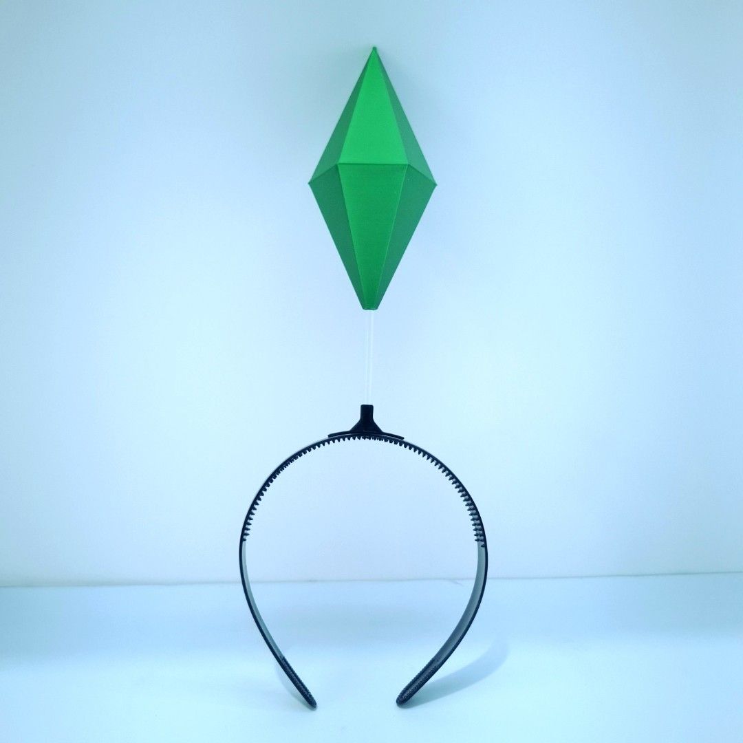 Sims Plumbob Headband (Category: Character Goods) located in Quezon City. Submitted by zero_mk28 (Listing ID 1470788286, Image 1). Description: Still looking for a last minute Halloween costume??? Tired of bulky, unbreathable costumes?? For only 450 pesos, No need to worry for your school, office and any event requiring a Halloween costume Wear anything from your closet, from formal to street wear, just put this headband and become a Sims charact