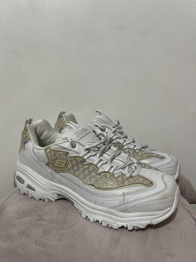 Skechers D'Lites Wedding Bells (Category: Sneakers) located in Marikina City. Submitted by tefyyy (Listing ID 1470769688, Image 3). Description: US 10 Women’s (EUR 40 / 27cm) Brand: Sketchers Condition: Used ONCE only (Like New) Without box (from abroad) Rfs: too big for me .