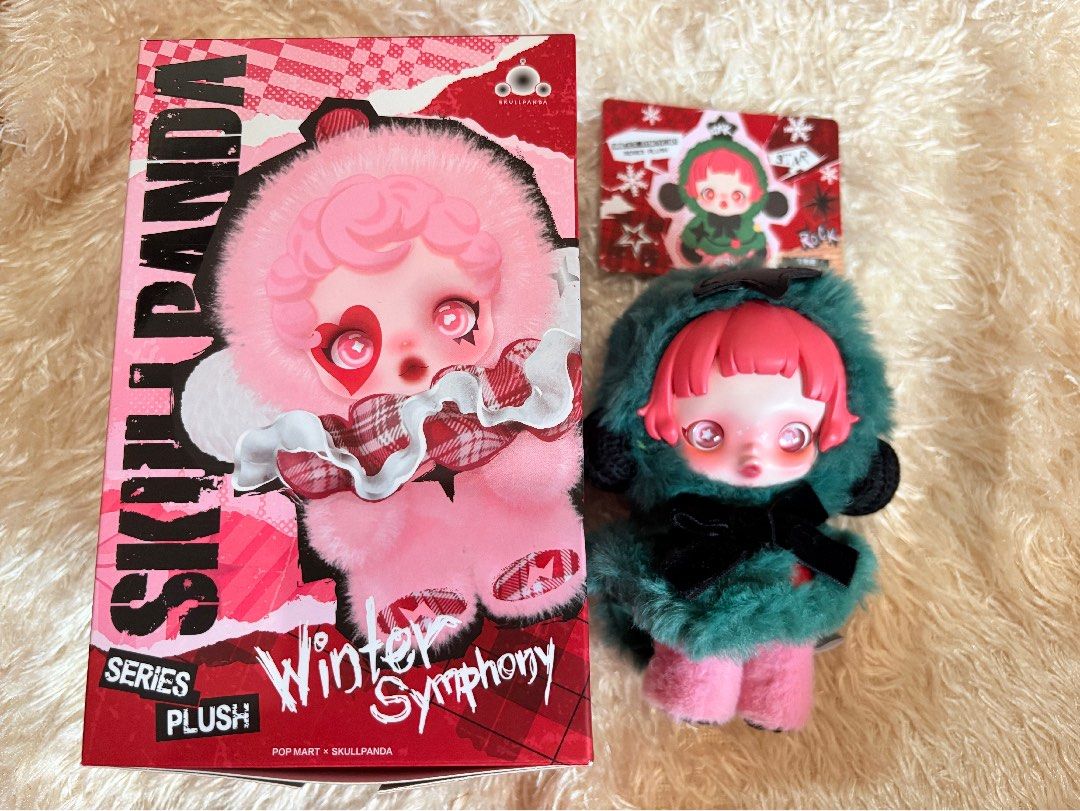 Skullpanda L'impressionnisme and Winter Symphony Blind Box Figures (Category: Designer & Blind Box Toys) located in Taguig. Submitted by quin.zeey (Listing ID 1470763252, Image 3). Description: - Authentic Pop Mart Skullpanda figures - Series included: L'impressionnisme and Winter Symphony - Characters: Blossom (Impressionnisme), Teakwood (Impressionnisme), and Winter Symphony green-haired plush - Complete with original boxes, sealed foil bags, a