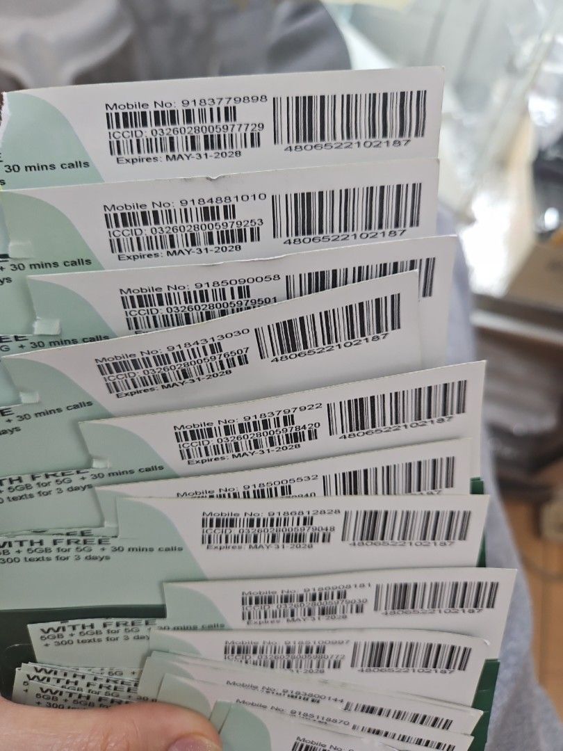 Smart Sim 0918/0919 250-1000 (Category: Sim Cards) located in San Juan City. Submitted by rjean02 (Listing ID 1470669187, Image 1). Description: smart sim exp May 2028 Brandnew.
