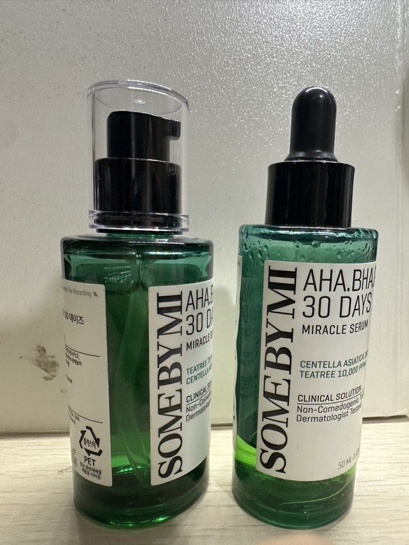 SOME BY MI aha.bha.phА 30 Days Miracle Serum Light (Category: Face Care) located in Manila. Submitted by shopkriscloset (Listing ID 1470908371, Image 2). Description: Bought in 2024. Wasn’t able to use already. Expiration: December 2026 Selling the 95% full Used up bottle is for free ‼️PLEASE READ BEFORE PLACING AN OFFER - Please REFRAIN from making an offer if you do not intend to complete the purchase ⚠️ACCEPTED OFFER means SOLD 🫶🏼 Please don