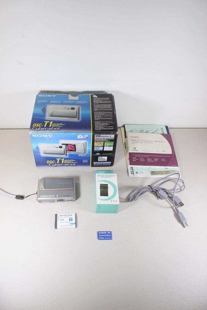 Sony Cyber-shot DSC-T1 5.1 MP Digital Camera Boxed Unit (Category: Cameras) located in Tarlac. Submitted by thecouclub (Listing ID 1470852075, Image 2). Description: Sony Cyber-shot DSC-T1 5.1 MP Digital Camera Boxed Unit ♡ ̆̈ CCD sensor ♡ ̆̈ built-in flash working ♡ ̆̈ movie mode ♡ ̆̈ digital image stabilization ♡ ̆̈ scene selection (portrait, night, etc.) ♡ ̆̈ red eye reduction ♡ ̆̈ voice recording ♡ ̆̈ picture effect ♡ ̆̈ 3x optical zoom ♡ ̆̈ 