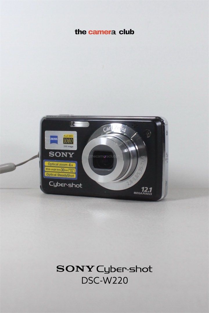 Sony Cyber-shot DSC-W220 12.1 MP Digital Camera (Category: Cameras) located in Tarlac. Submitted by thecouclub (Listing ID 1470855842, Image 1). Description: Sony Cyber-shot DSC-W220 12.1 MP Digital Camera ♡ ̆̈ CCD sensor ♡ ̆̈ built-in flash working ♡ ̆̈ movie mode ♡ ̆̈ optical image stabilization (IS) ♡ ̆̈ face detection ♡ ̆̈ red eye reduction ♡ ̆̈ scene selection ♡ ̆̈ smile shutter ♡ ̆̈ 4x optical zoom ♡ ̆̈ 2x digital zoom ♡ ̆̈ 2.7” LCD display