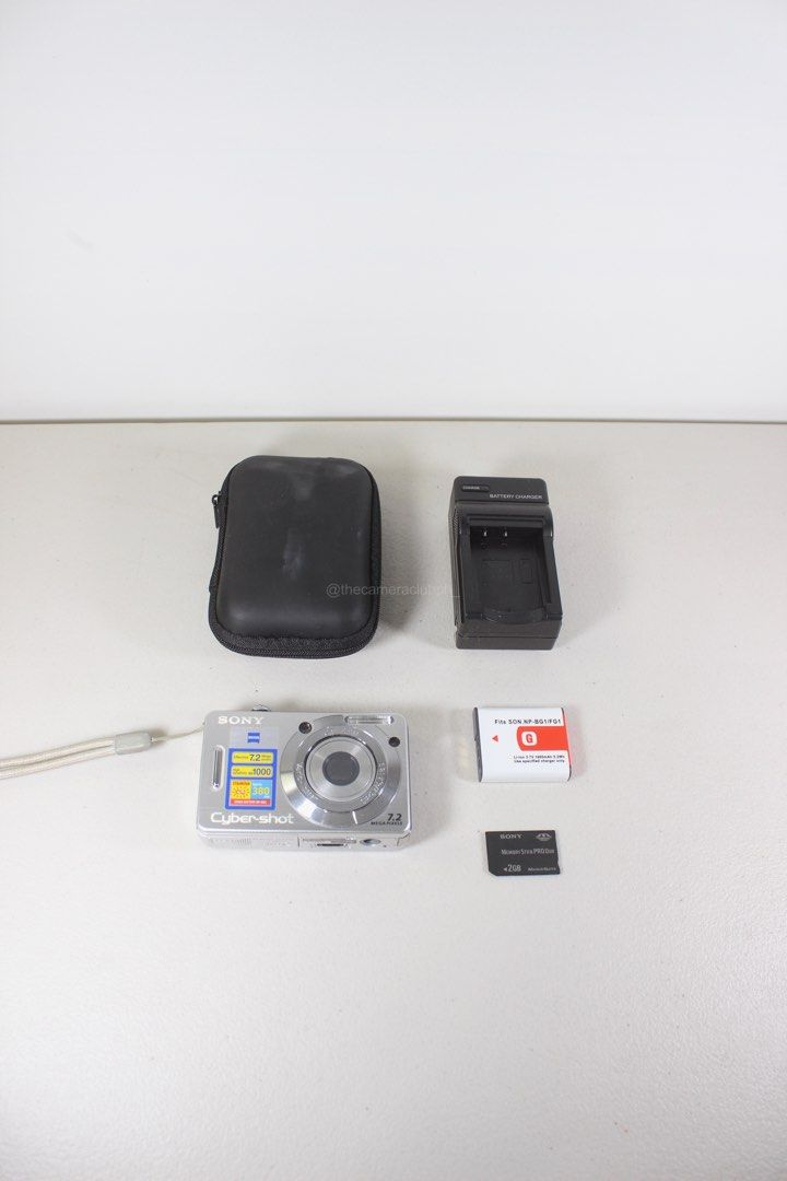 Sony Cyber-shot DSC-W55 7.2 MP Digital Camera (Category: Cameras) located in Tarlac. Submitted by thecouclub (Listing ID 1470854906, Image 2). Description: Sony Cyber-shot DSC-W55 7.2 MP Digital Camera ♡ ̆̈ Super HAD CCD sensor ♡ ̆̈ built-in flash working ♡ ̆̈ movie mode (VGA with sound) ♡ ̆̈ high sensitivity mode ♡ ̆̈ scene modes ♡ ̆̈ color mode ♡ ̆̈ red eye reduction ♡ ̆̈ 3x optical zoom ♡ ̆̈ 6x digital zoom ♡ ̆̈ optical viewfinder ♡ ̆̈ 2.5” LC