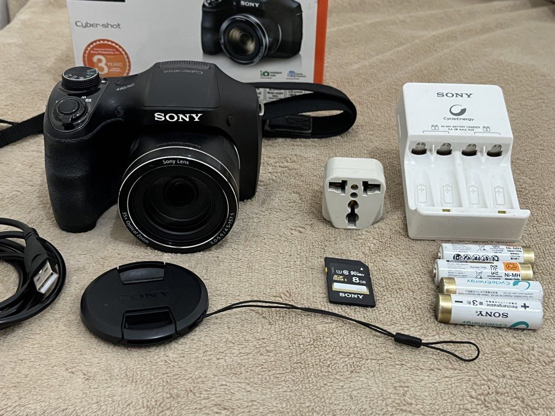 Sony dsc-h300 (Category: Cameras) located in Munoz. Submitted by jaicc (Listing ID 1470786978, Image 1). Description: Sony DSC-H300 with accessories Selling my Sony Cyber-shot DSC-H300 camera. Perfect for travel, concerts, or hobbyists wanting a strong 35x optical zoom camera! Condition & Status: 100% fully functional (flash, autofocus, 35x optical zoom, buttons, and video recording all working) Screen note: Minor screen mold on the LCD screen (c