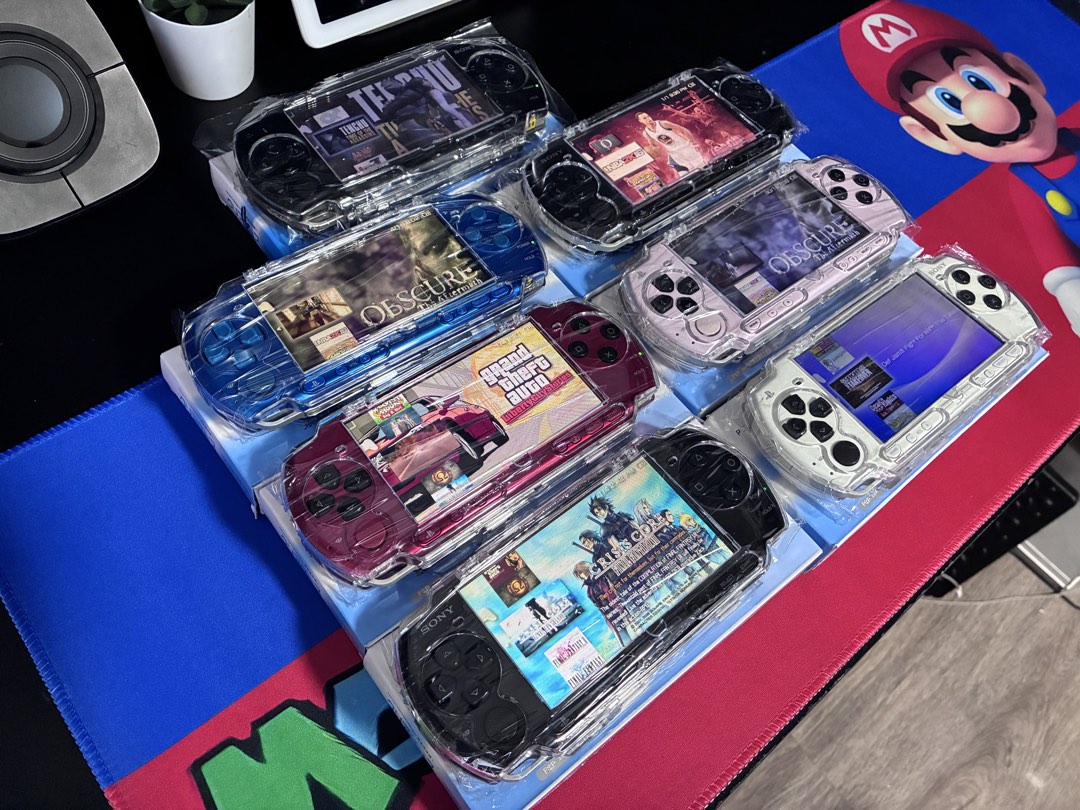 Modular Atari Console Sony PSP 3000 Console with Clear Protective Case, Video Gaming, Video ...