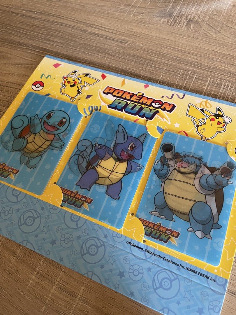 Squirtle Evolution Set: Pokémon Run 30th Anniversary Collectibles (Category: Card Packs) located in Batangas. Submitted by adadriann (Listing ID 1470785093, Image 1). Description: Selling my Pokémon Run 30th Anniversary collectibles set! 🎉 Inclusions: * 1 Pokémon Run 30th Anniversary pack * Pokémon Run phone running case * Pokémon Run stickers * Pokémon Run Gym Badge Price: ₱2,500 for the set 📍 Meetup: WalterMart Makati .