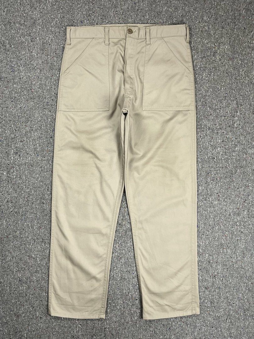 Stan Ray type-l Fatigue Khaki Twill Pants (Category: Trousers) located in Zamboanga. Submitted by rag_20 (Listing ID 1470912726, Image 1). Description: Stan Ray type-l Fatigue Khaki Twill Pants A classic workwear staple inspired by vintage military uniforms. Durable mid-weight cotton twill. featuring two signature front patch pockets and two button-down rear pockets featuring rectangular flaps. Tagged Size: 34 Measurement (inches) 17.5 Waist 13 F