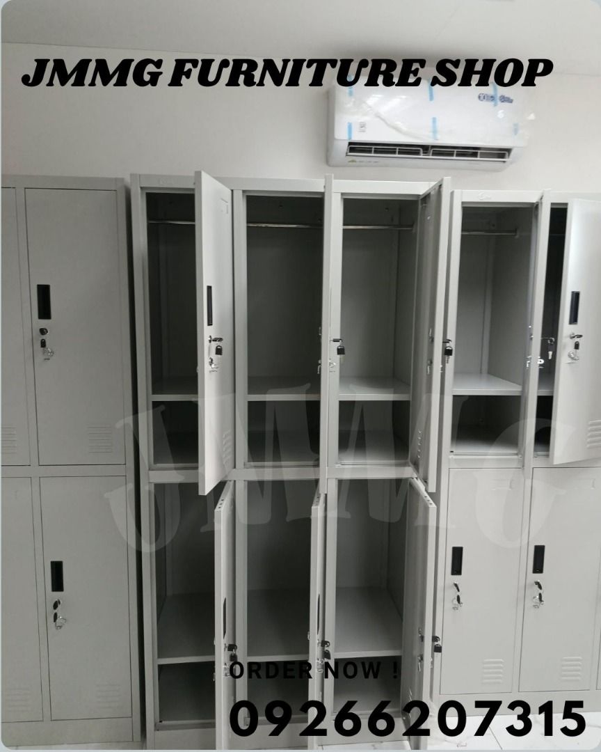 STEEL LOCKER CABINET (Category: Office Furniture & Fixtures) located in Caloocan City. Submitted by officefurniture_jessica (Listing ID 1470798141, Image 1). Description: Explore our wide range of furniture products: 🪑 Barstools (Available in various colors and designs) 🗄️ Filing Cabinets (Lateral, Vertical, Metal swing door, Glass sliding door, Metal sliding, Mobile pedestal, wardrobe) 🪑 Executive Chairs (High Back, Mid Back) 🪑 Staff Chairs 