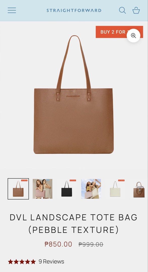 Straightforward DVL Landscape Tote Bag Pebble Texture Brown (Category: Tote Bags) located in Manila. Submitted by preloved4sale.ph (Listing ID 1470910407, Image 1). Description: - Brand: Straightforward - DVL Landscape Tote Bag - Color/Texture: Brown with pebble texture.