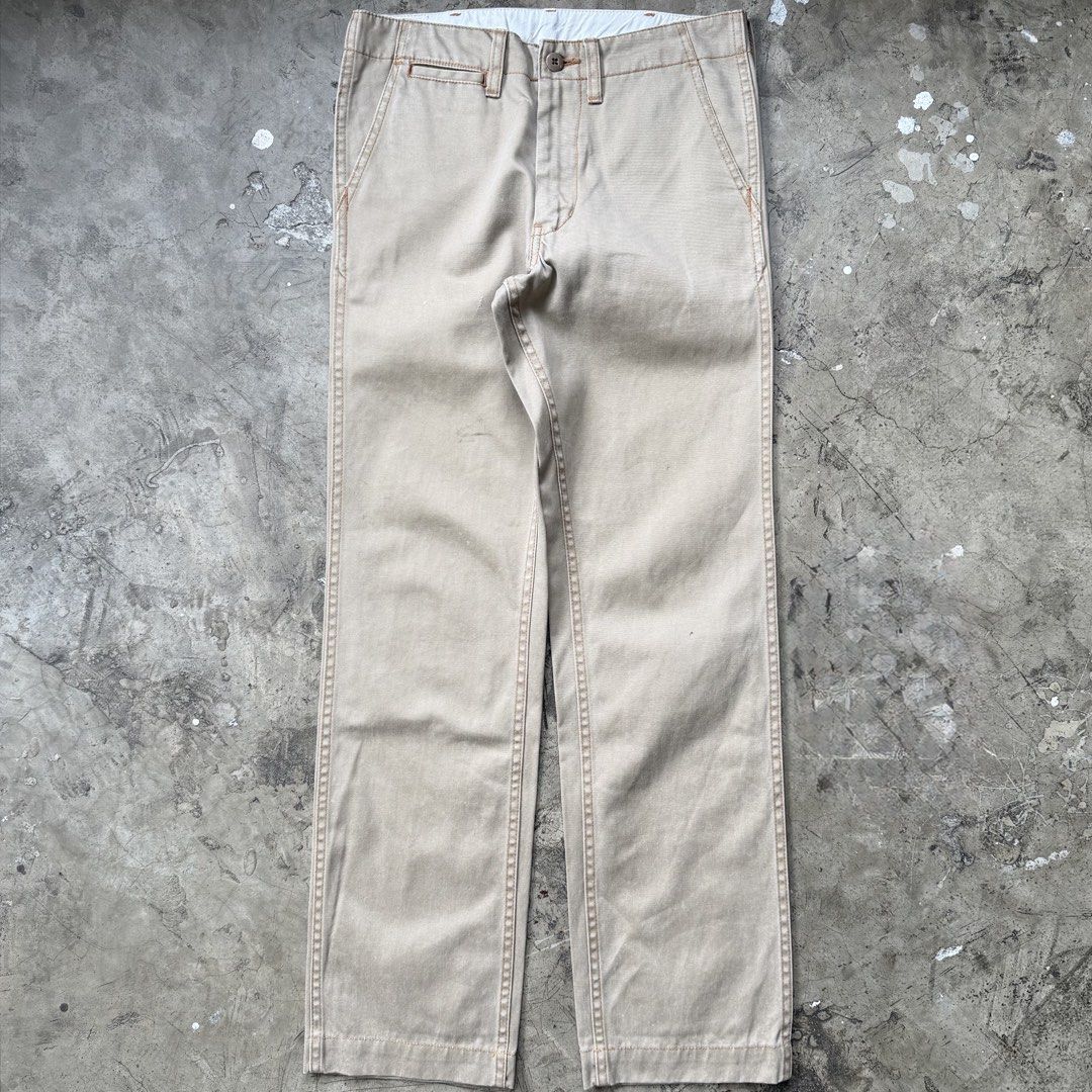 Studio D’Artisan - Military Chino Pants (Category: Chinos) located in Cavite. Submitted by 4118.ph (Listing ID 1470845991, Image 1). Description: Size 28 9/10 condition need wash Waist 14.5” Length 38.5” Inseam 29.5” Hem 7.5”.