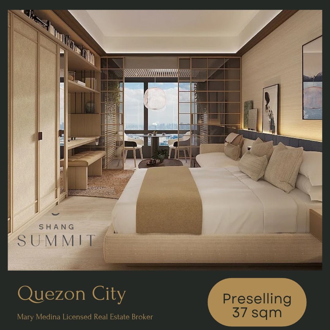 Studio Unit Shang Summit Quezon City 44k monthly (Category: Apartments & Condos) located in Manila. Submitted by levinsandmaryrealty (Listing ID 1470784983, Image 1). Description: 𝗦𝗵𝗮𝗻𝗴 𝗦𝘂𝗺𝗺𝗶𝘁 𝗤𝘂𝗲𝘇𝗼𝗻 𝗖𝗶𝘁𝘆 - 𝗦𝘁𝘂𝗱𝗶𝗼 𝗨𝗻𝗶𝘁 Project Details ▪️Location: Sgt. Esguerra Avenue Cor Scout Bayoran and Scout Borromeo Streets, Brgy South Triangle, Quezon City ▪️East Tower No. of Floors: 80 ▪️Turn Over: 2031 𝗙𝗲𝗮𝘁𝘂𝗿𝗲𝘀 ▪️Set 
