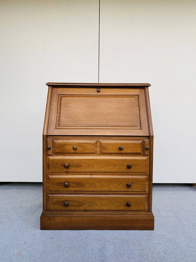 Study Board / Secretary Writing Desk Cabinet (Category: Tables & Sets) located in Manila. Submitted by elliefurnies31 (Listing ID 1470804187, Image 1). Description: "JAPAN SURPLUS" VINTAGE STUDY BOARD / SECRETARY WRITING DESK CABINET SIZE: 33.5L" x 18W" x 44H" inches (AS-IS ITEM) IN GOOD CONDITION.