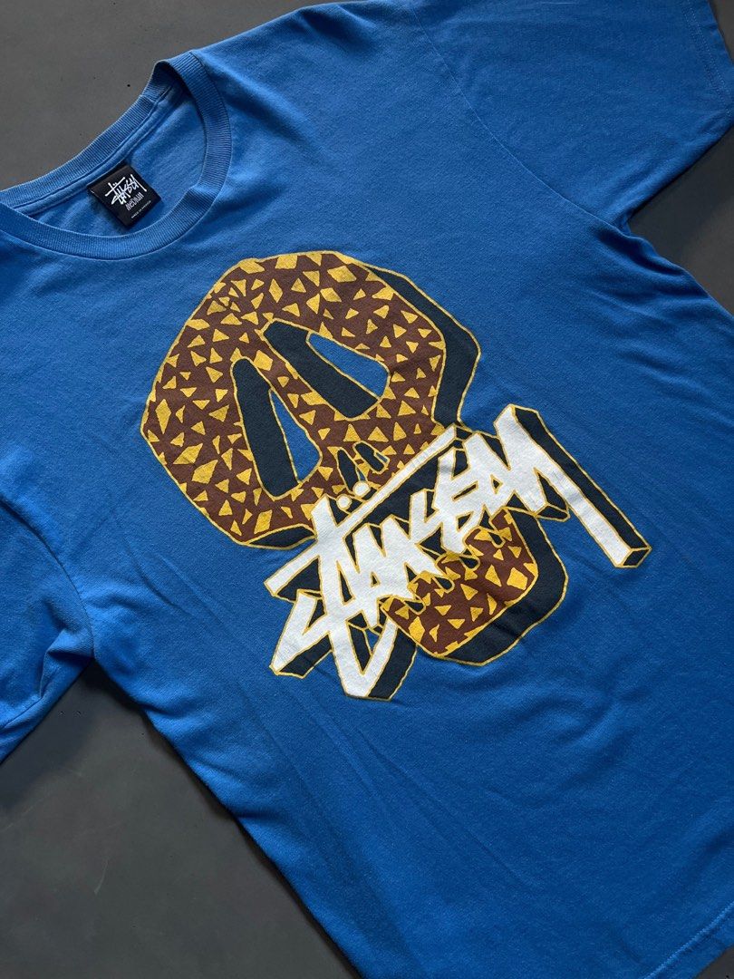 Stussy Blue Skull Graphic Tee (Category: Tshirts & Polo Shirts ) located in General Santos City (Dadiangas). Submitted by nofuckingli (Listing ID 1470882167, Image 2). Description: Stussy Blue Skull Graphic Tee Length: 28 Width: 19 Color rate: 9.2/10 Condition: 9/10 Issue: Hairlines.