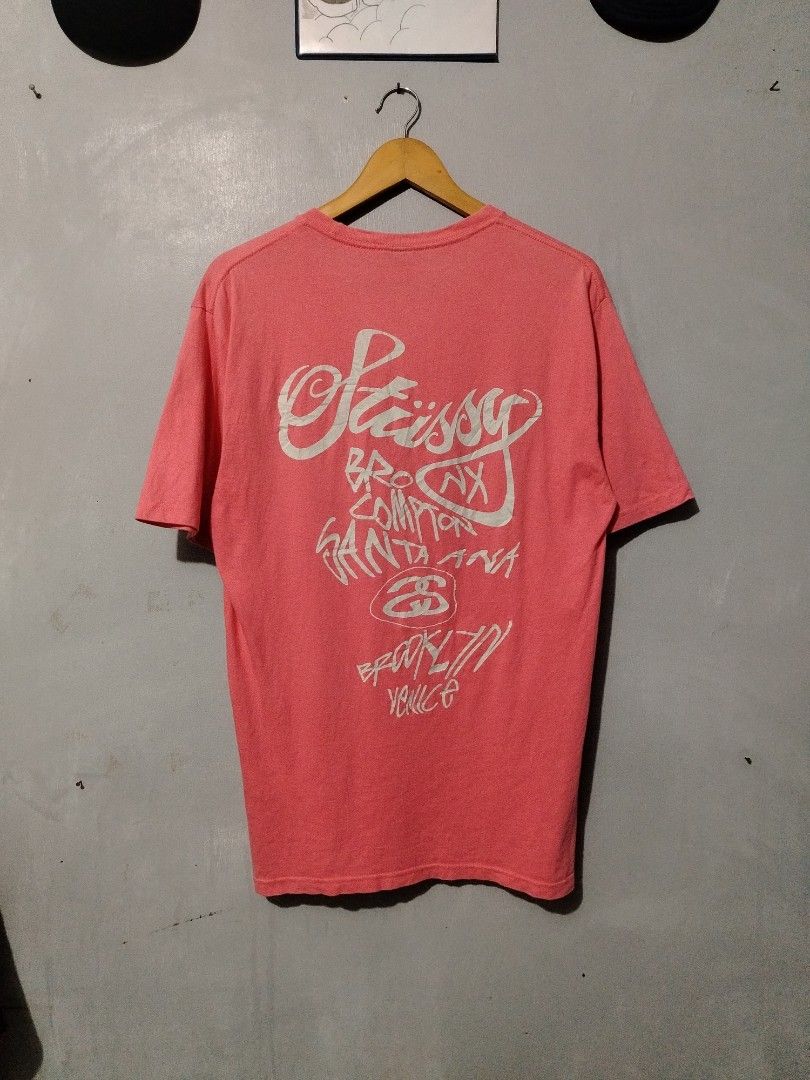 Stussy worldtour (Category: Tshirts & Polo Shirts ) located in Bocaue. Submitted by adrianberi35876 (Listing ID 1470888347, Image 1). Description: Stussy Worldtour Width:19.5 Length:30 Condition: 8/10 Color Rate:9/10 Issue: crack Prints 📍 Bocaue,Bulacan.