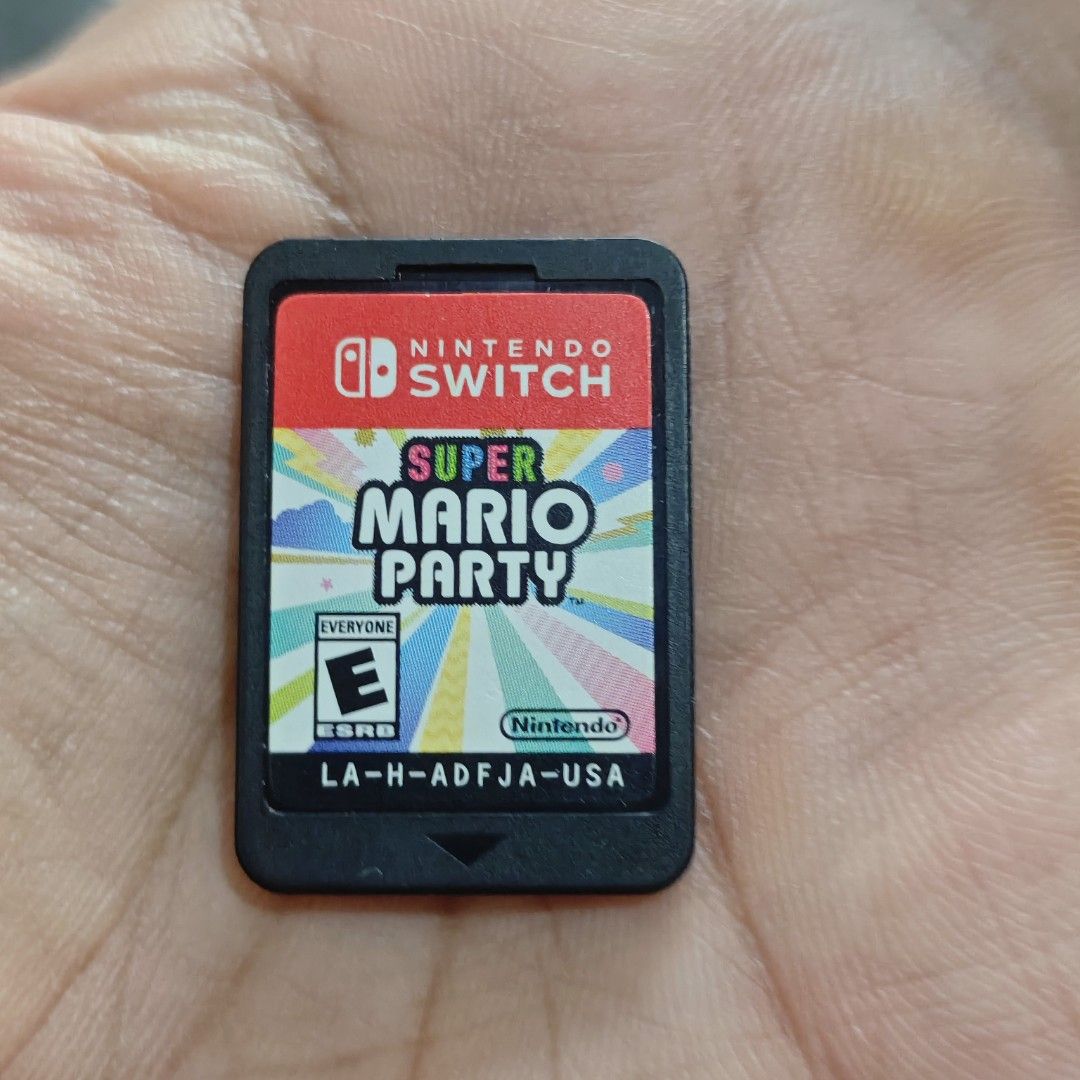 Super Mario Party Switch Game (Category: Nintendo) located in Quezon City. Submitted by shopme_gadget30 (Listing ID 1470899591, Image 1). Description: kindly read the details first for sale fixed price good Condition tested and working game card only compatible to Nintendo switch usa region qc area meet up: sm north shipping fee must shoulder by the buyer via lalamove or grab payment: bdo/gcash happy gaming everyone.