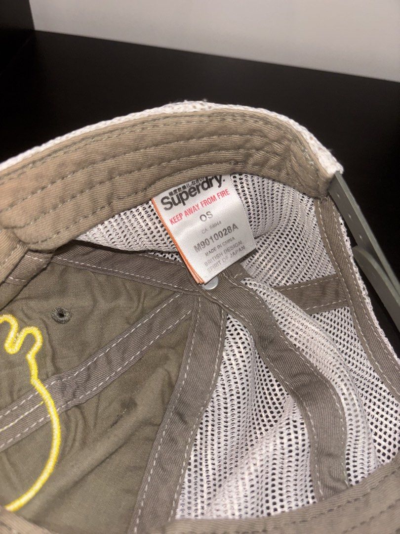 Superdry Grip Brand Trucker Cap Khaki Mesh Snapback (Category: Caps & Hats) located in Imus. Submitted by lezzgodeclutter (Listing ID 1470853469, Image 2). Description: Superdry Grip Brand Trucker Cap Selling for ₱500 * Original Superdry * Olive green with white mesh back * Adjustable snapback * One size * Preloved, with signs of use PM if interested!.